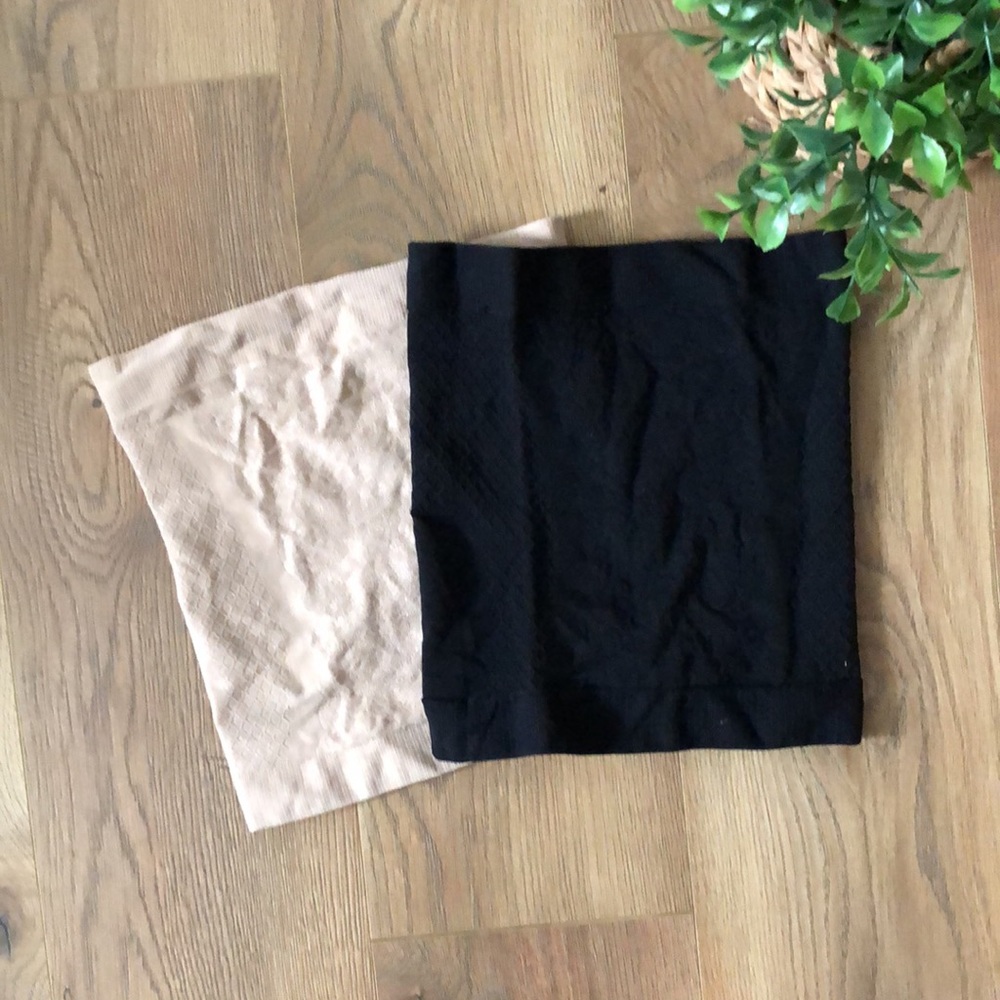 Tan and black shapewear - wedding or for dresses